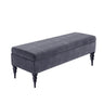 Sierra Plain Upholstered Velvet Storage Bench