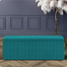Safar Full Striped Upholstered Ottoman Box
