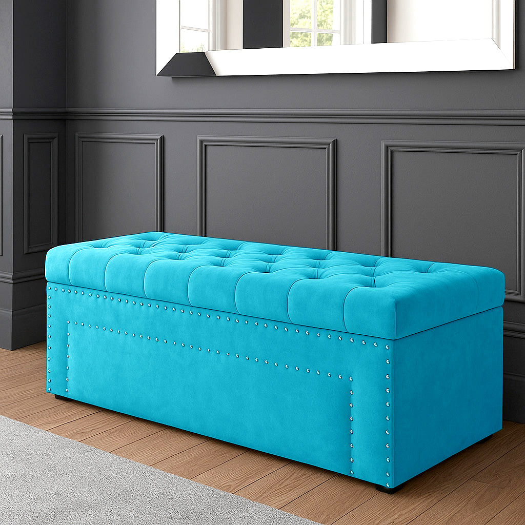 Duke Chesterfield Upholstered Blanket Box