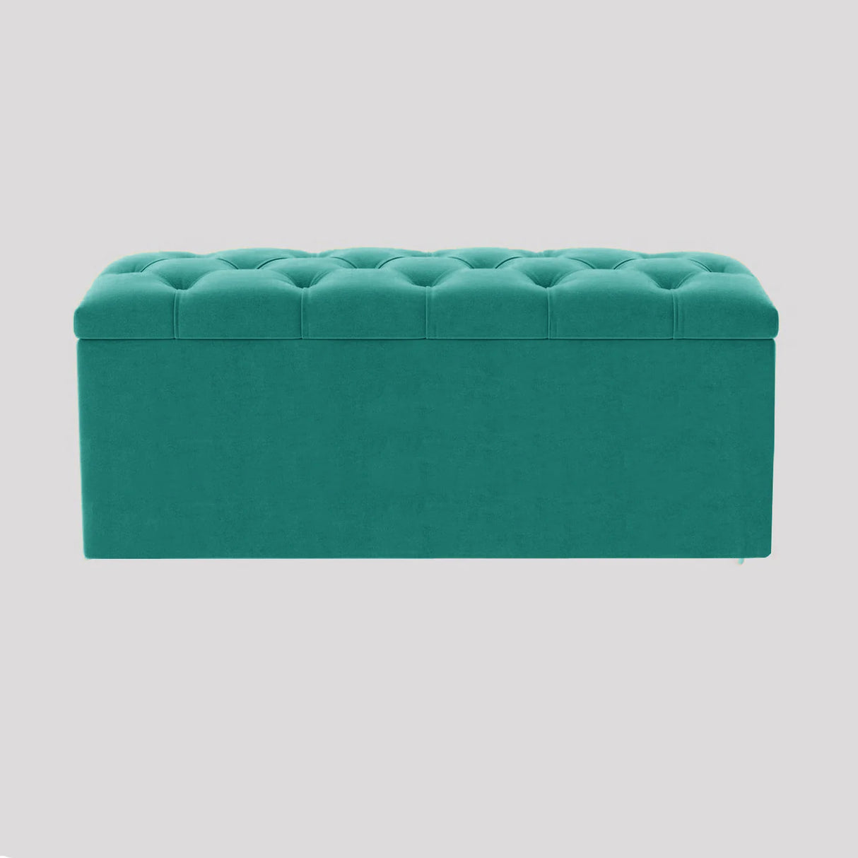 Luna Chesterfield Velvet Storage Ottoman