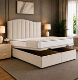 Venice Curved Panelled Divan Storage Ottoman Bed Frame