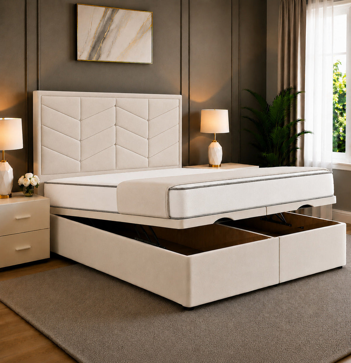 Vero Divan Storage Ottoman Bed Frame