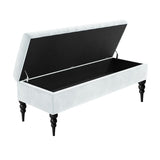 Sierra Plain Upholstered Velvet Storage Bench