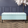 Paris Striped Ottoman Bench with storage