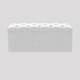 Luna Chesterfield Velvet Storage Ottoman