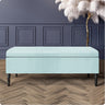 Paris Velvet Ottoman Storage Bench with Plain Lid