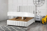 Elizabeth Divan Ottoman Bed with Winged Headboard