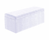 Safar Large Velvet Ottoman Storage Box with Plain Lid