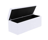 Safar Large Velvet Ottoman Storage Box with Plain Lid