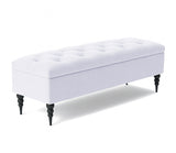 Safar Chesterfield Shoe Storage Bench with Legs