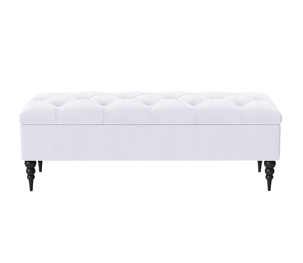 Safar Chesterfield Shoe Storage Bench with Legs