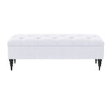 Safar Chesterfield Shoe Storage Bench with Legs