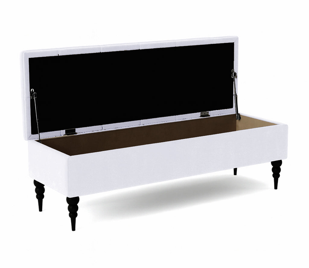 Safar Chesterfield Shoe Storage Bench with Legs