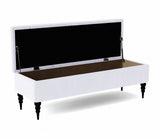 Safar Chesterfield Shoe Storage Bench with Legs