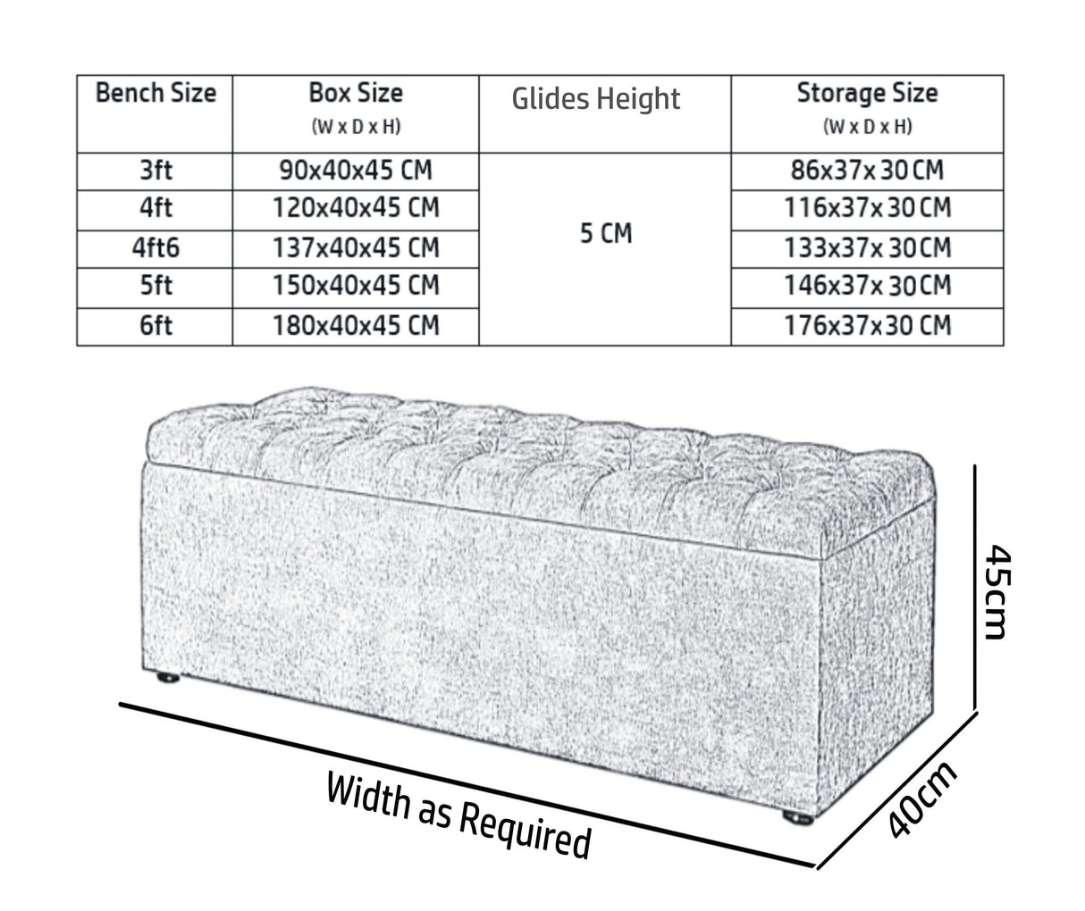 Haven Chesterfield Ottoman in Naples Velvet