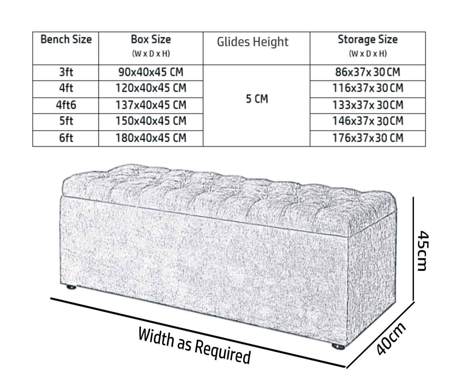 Haven Chesterfield Ottoman in Naples Velvet