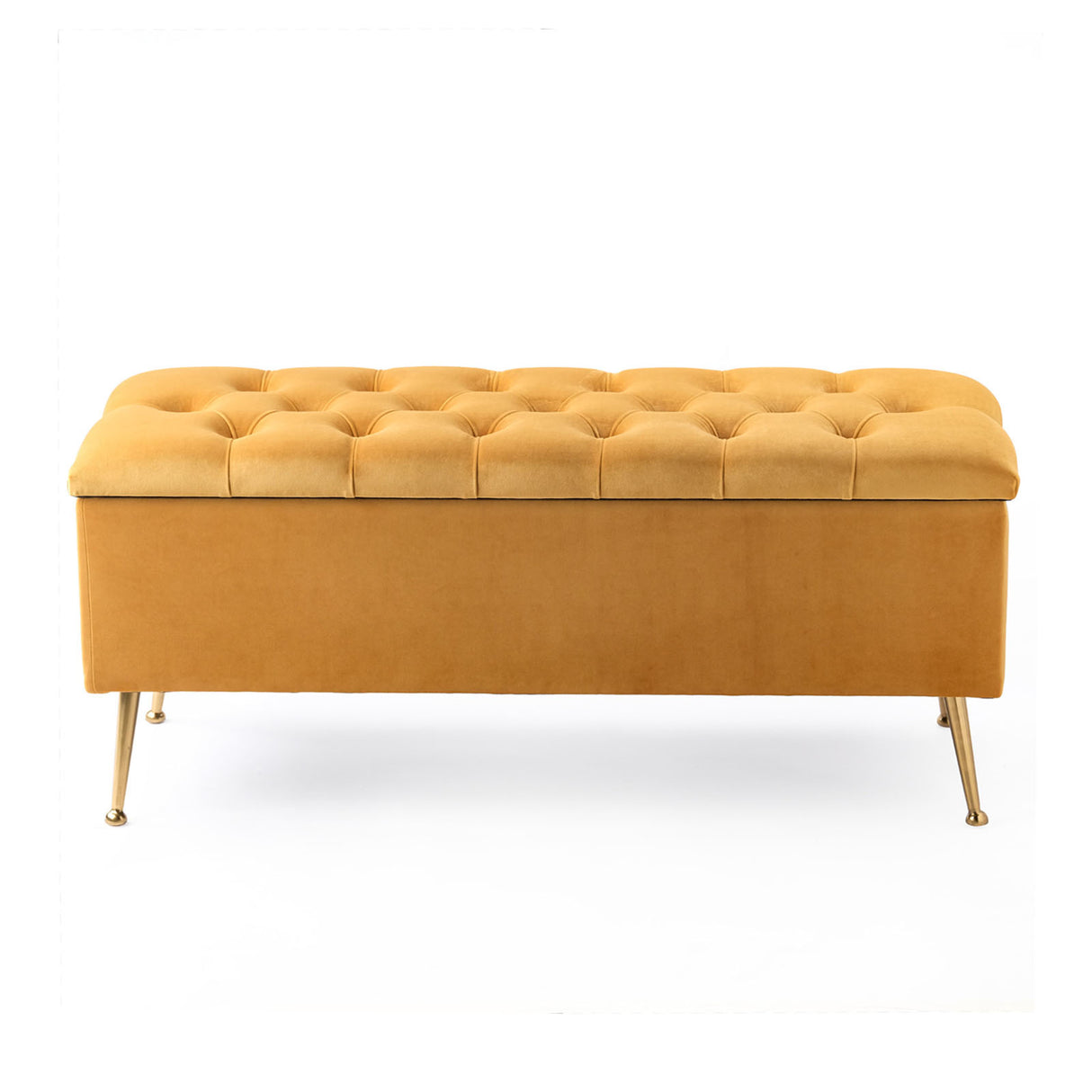 Amara Chesterfield Ottoman Storage Bench with Legs